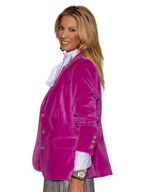 Blazer terciopelo fucsia 2
