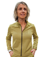 Bomber estampada amarillo