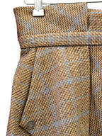 Falda Margie cuadros beige