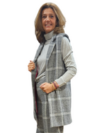 Chaleco Ducados cuadros gris