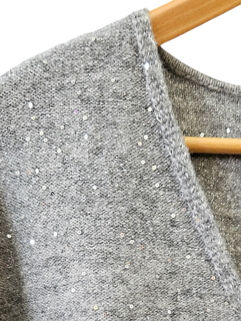 Jersey lentejuelas gris
