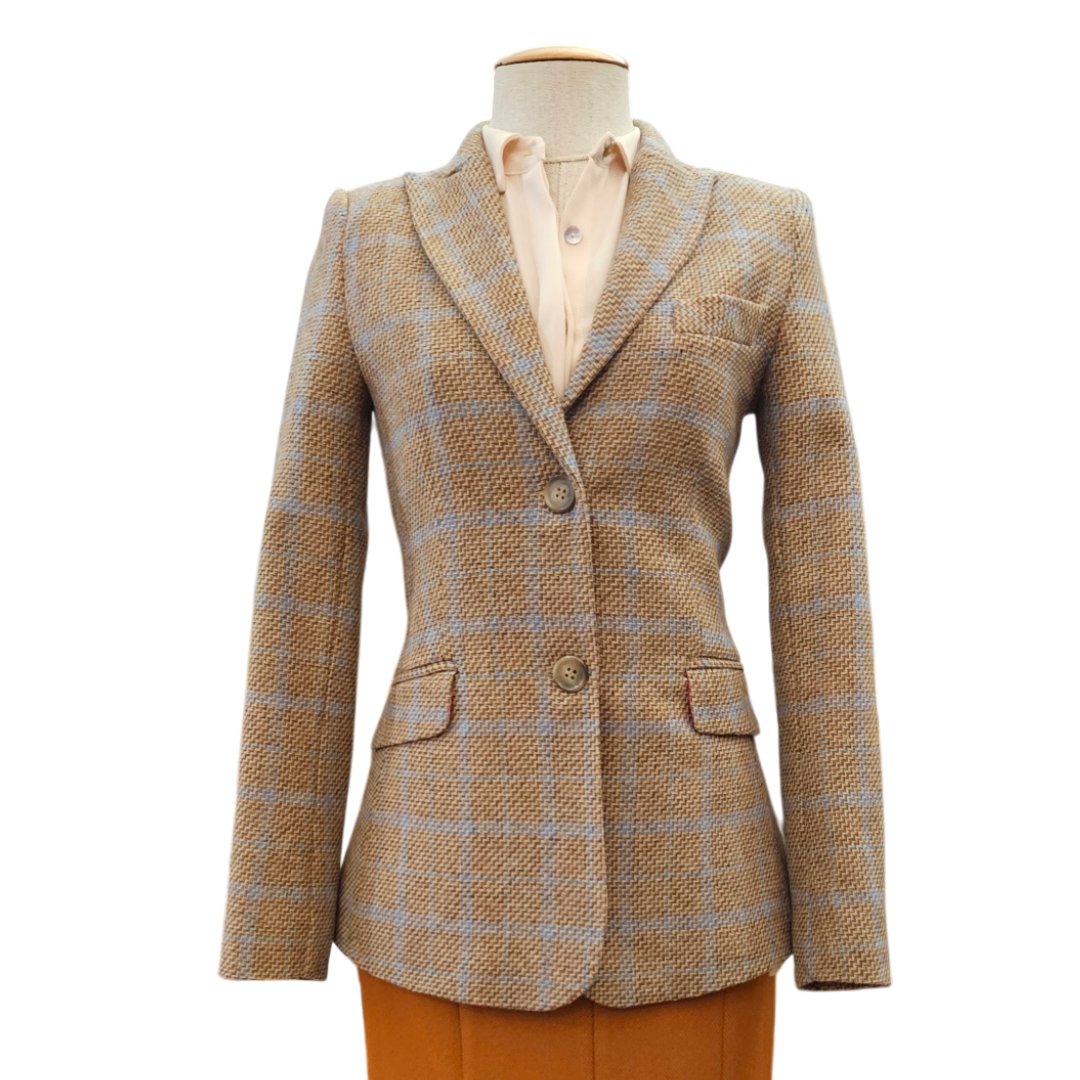 Blazer Suits cuadros Beige