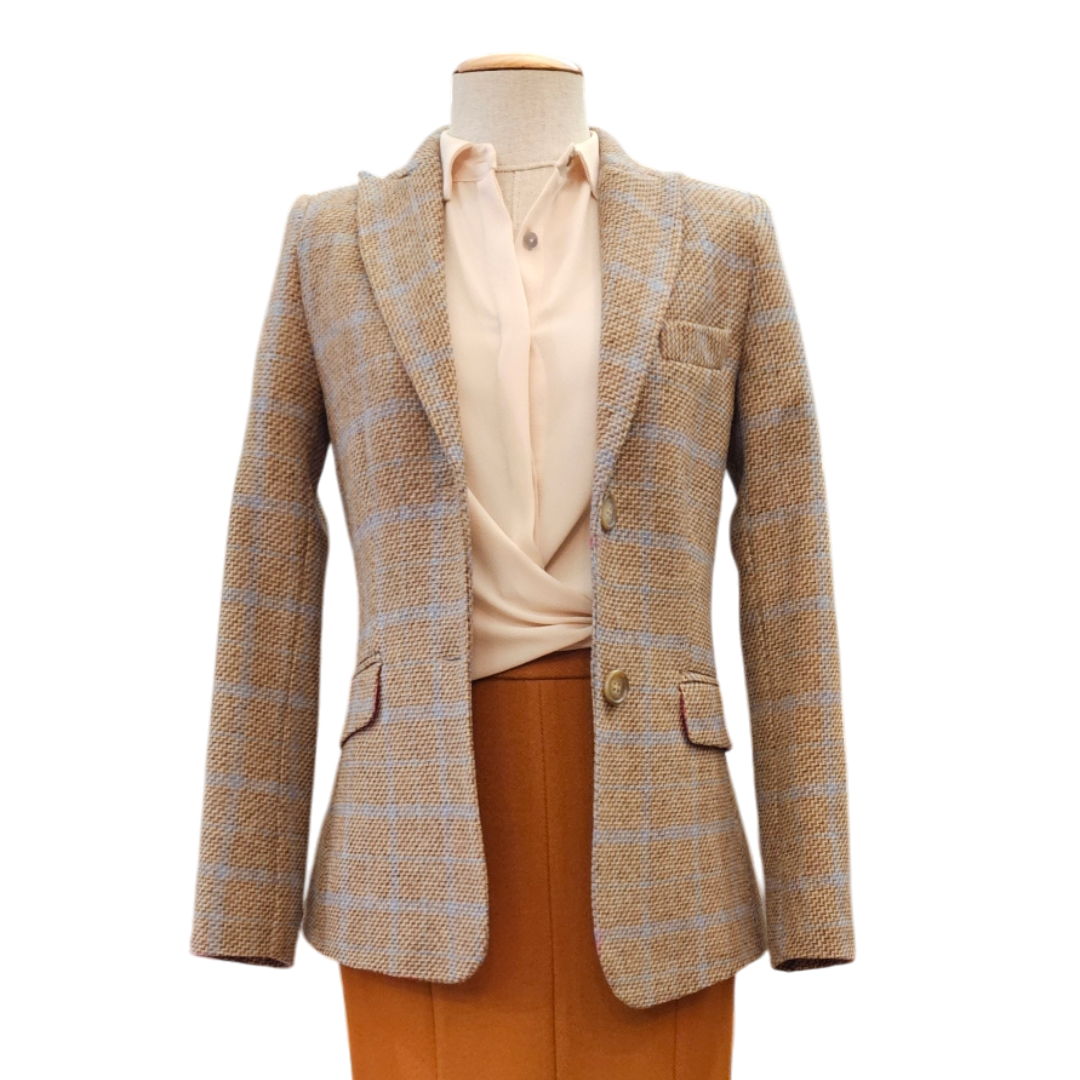 Blazer Suits cuadros Beige