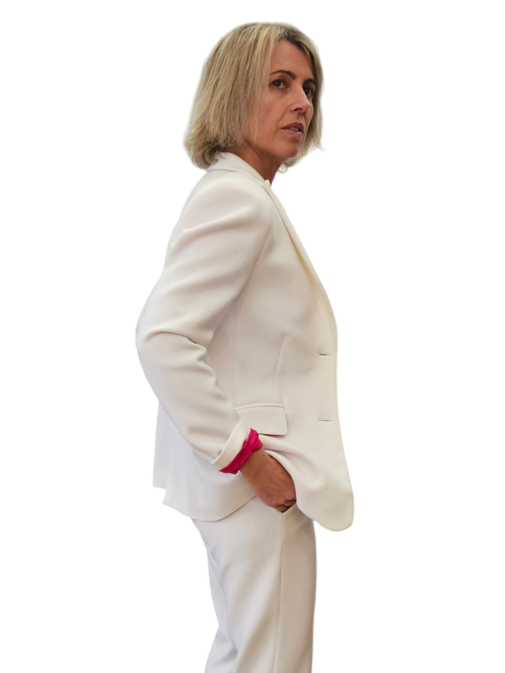 Blazer Suits Blanco crudo