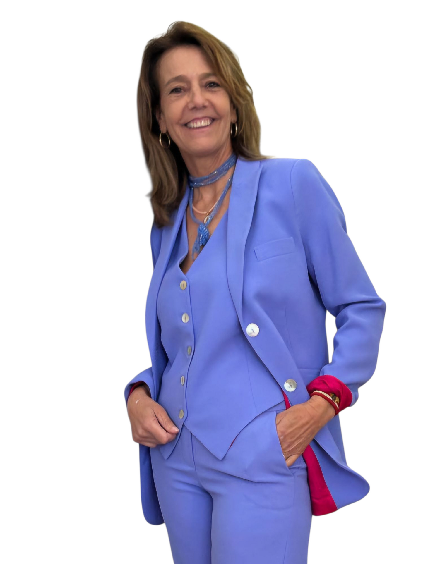 Blazer Suits Azul lavanda