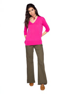 Jersey punto de seda fucsia