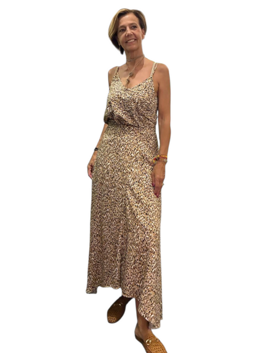 Falda CAPA animal print camel