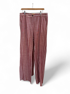 Pantalón recto Rayas cereza