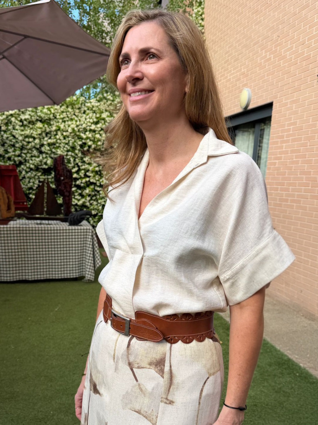 Camisa Kenia beige