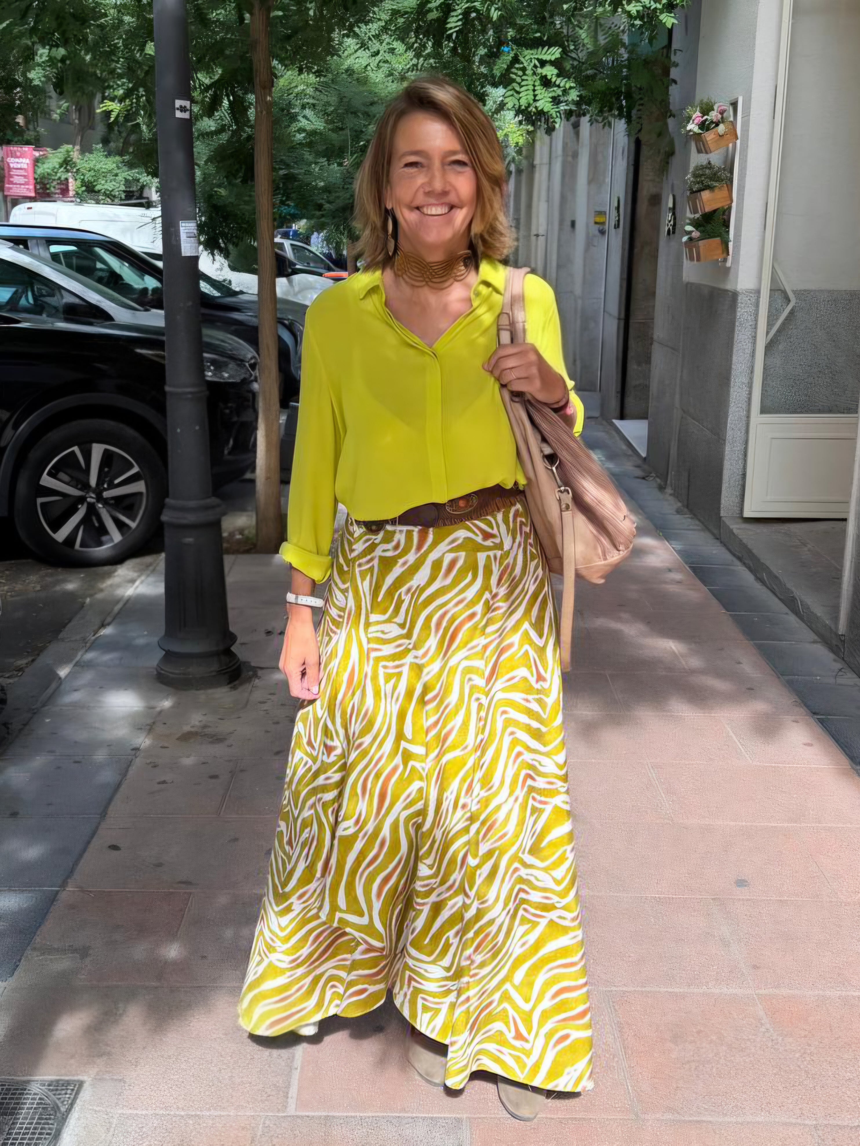 Falda Rocío pistacho