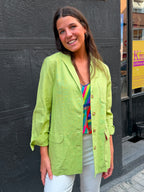 Blazer tipo teba verde
