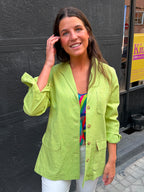 Blazer tipo teba verde