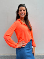 Camisa CANNES Naranja neón