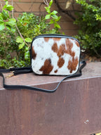 Bolso bandolera piel negro