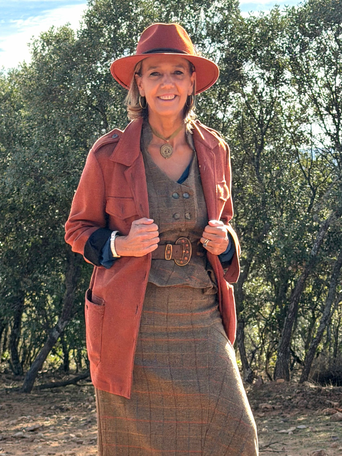 Chaqueta sahariana teja