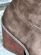 Botas cowboy serraje topo