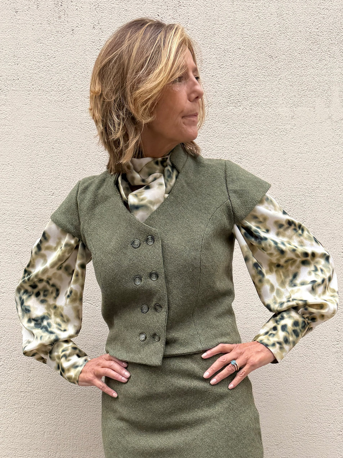 Camisa LAZO PRINT verde