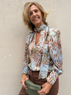Camisa LAZO PRINT celeste