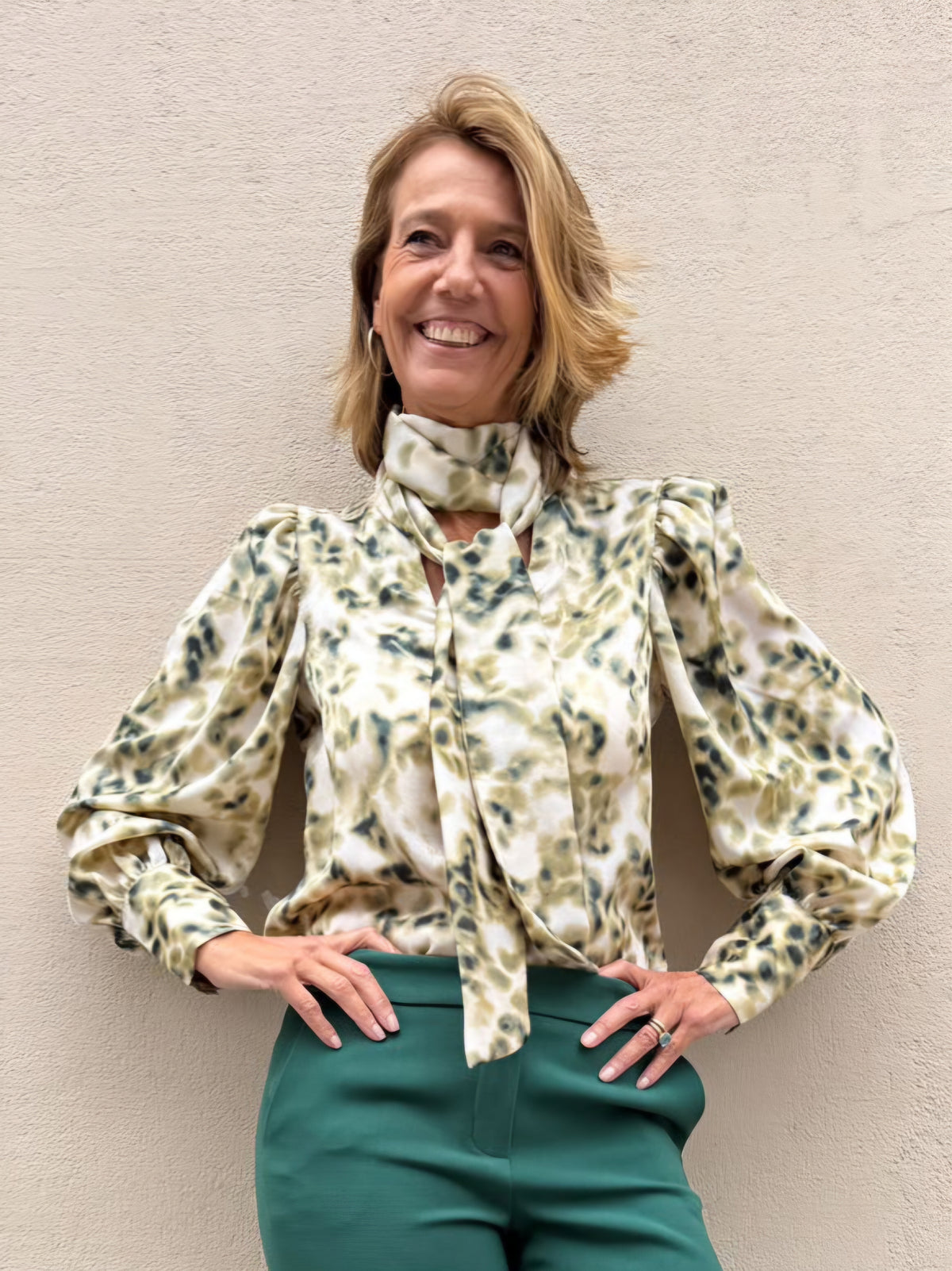 Camisa LAZO PRINT verde