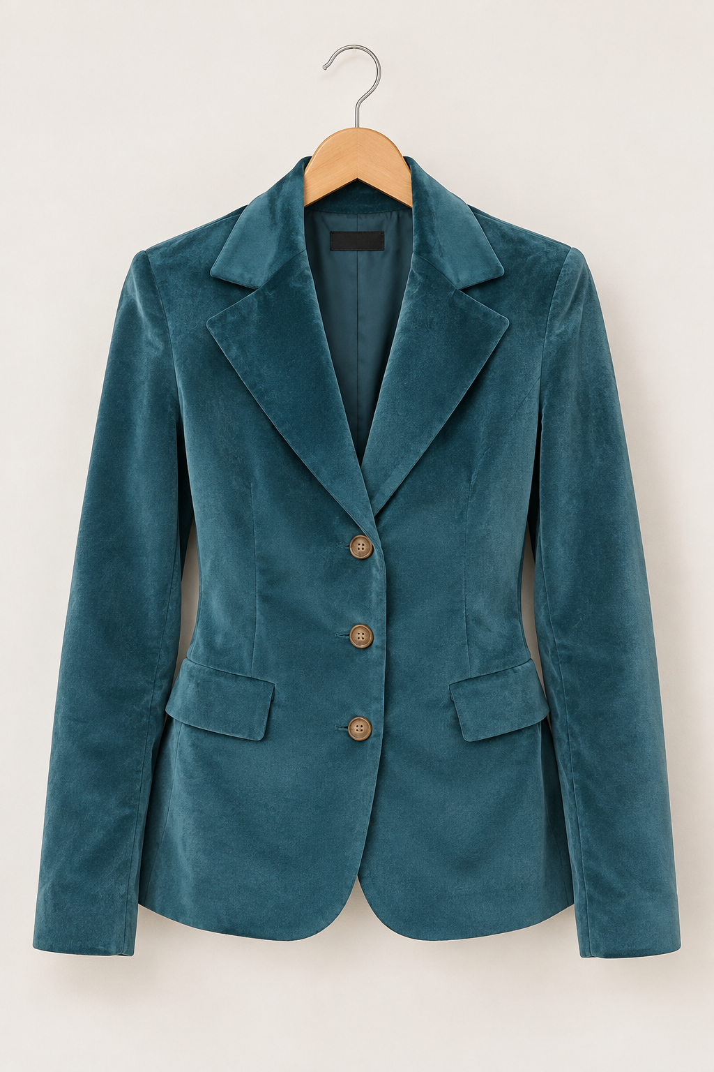 Blazer Kate de terciopelo azul