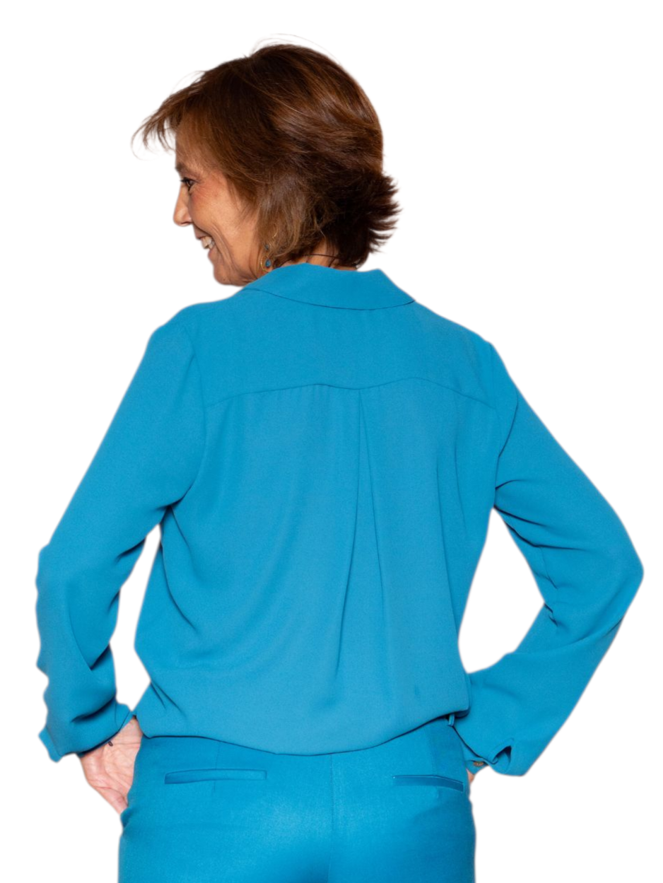 Camisa CANNES Azul pavo