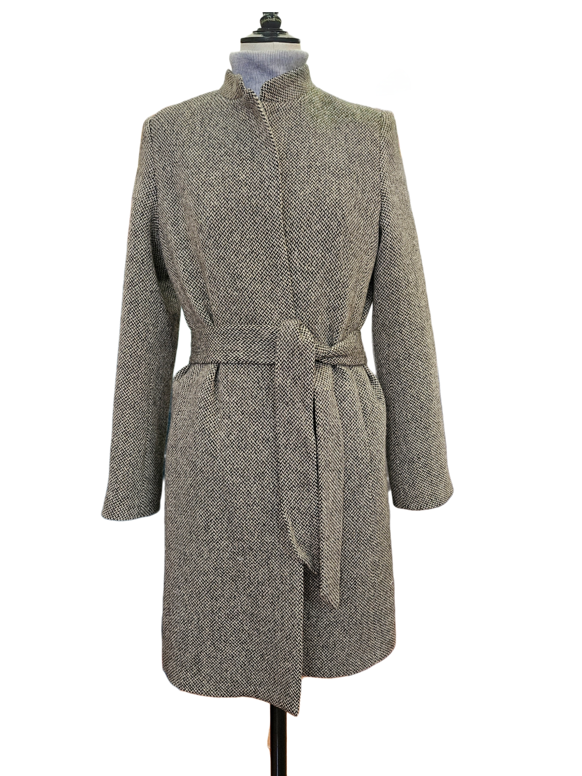 Abrigo Kelly espiga Marrón