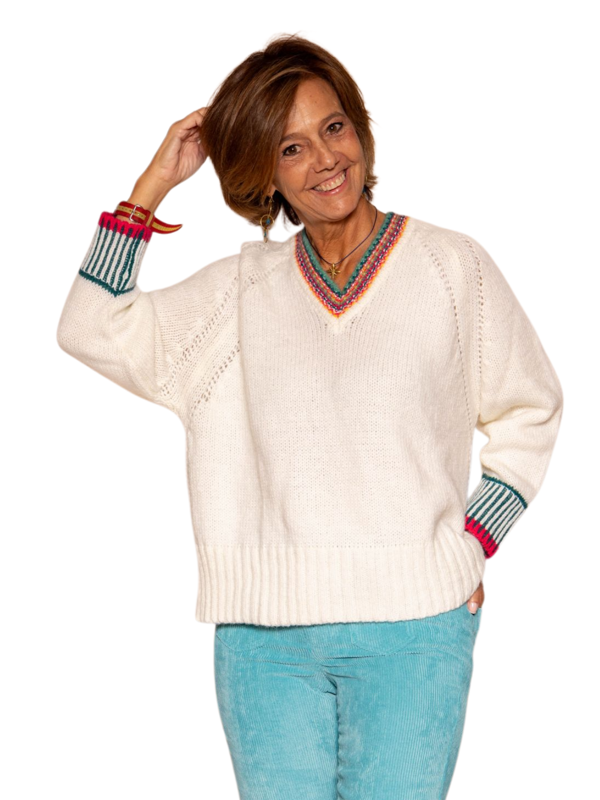 Jersey Blanco con ribete