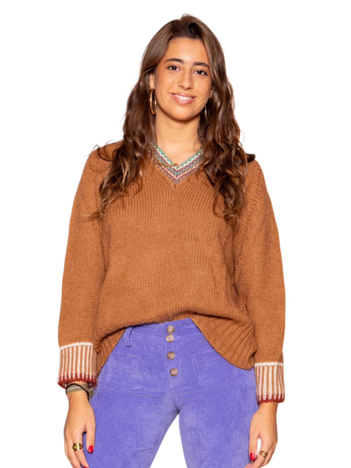 Jersey Marrón con ribete