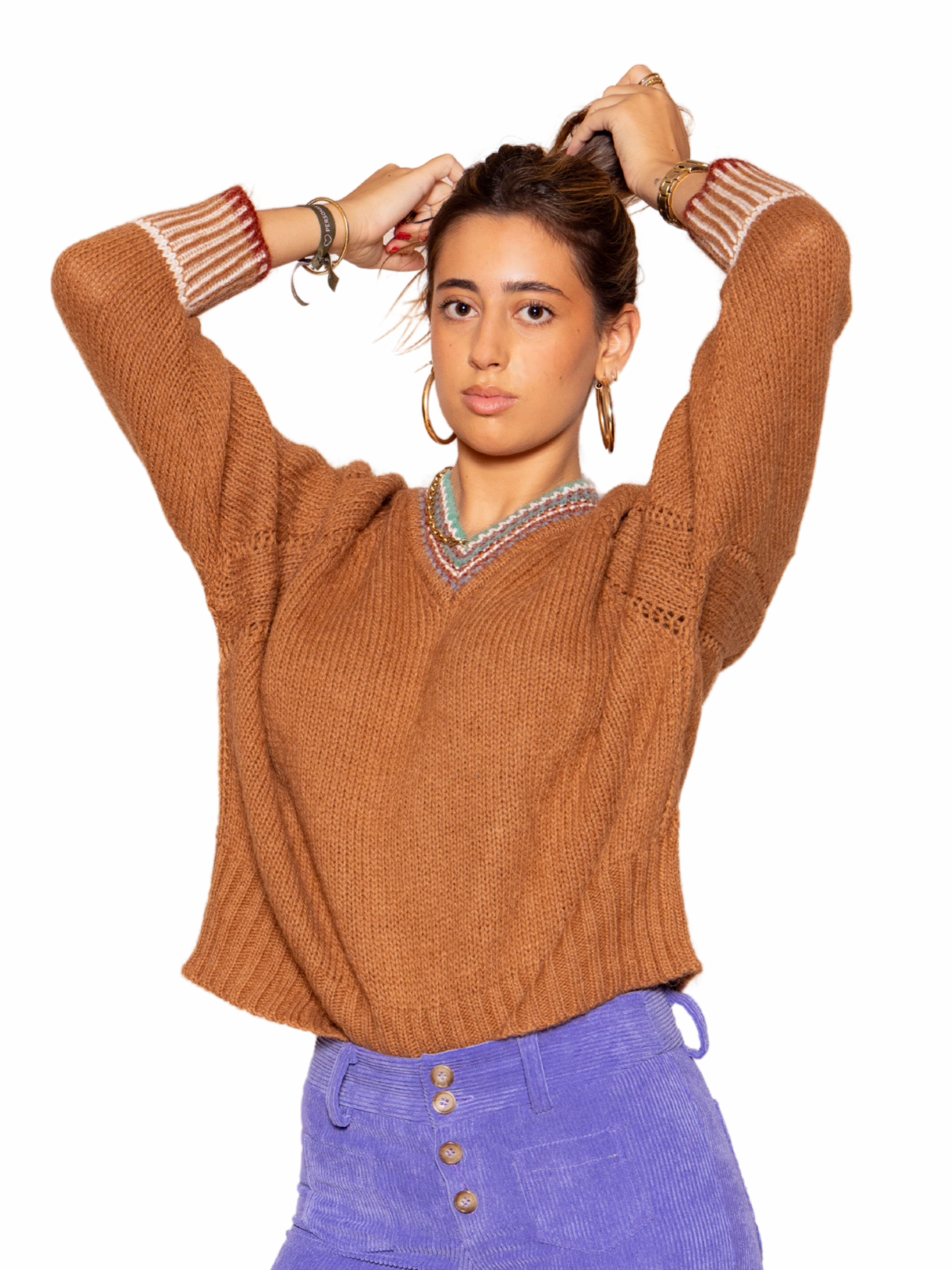 Jersey Marrón con ribete