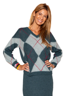 Jersey rombos Verde y verde agua