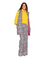 Pantalón PALAZZO Cuadros gris