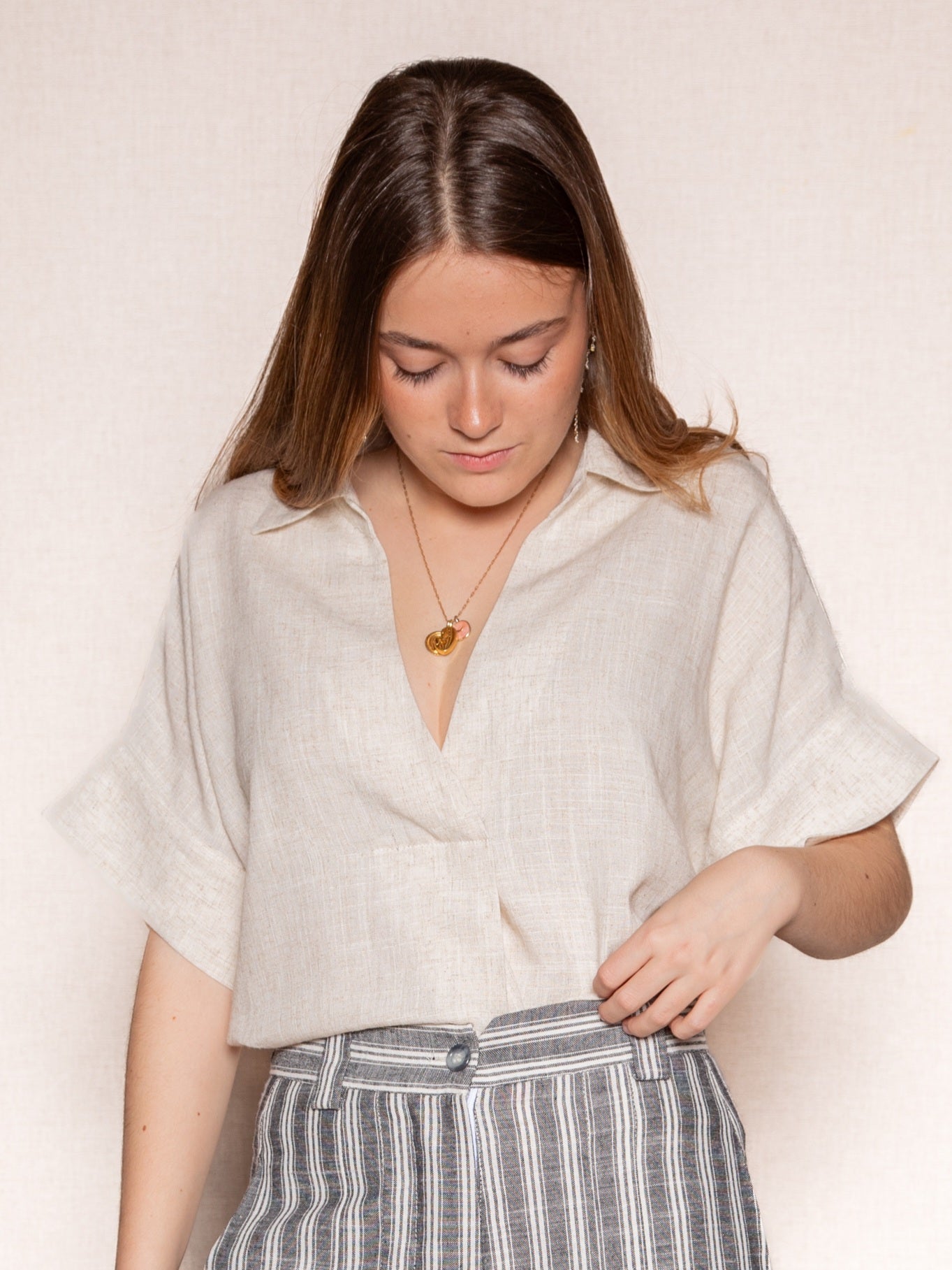 Camisa Kenia beige