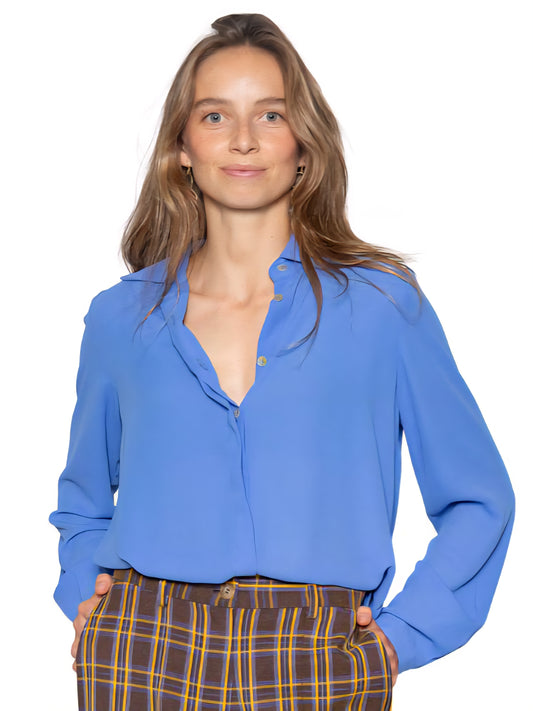 Camisa CANNES azul lila