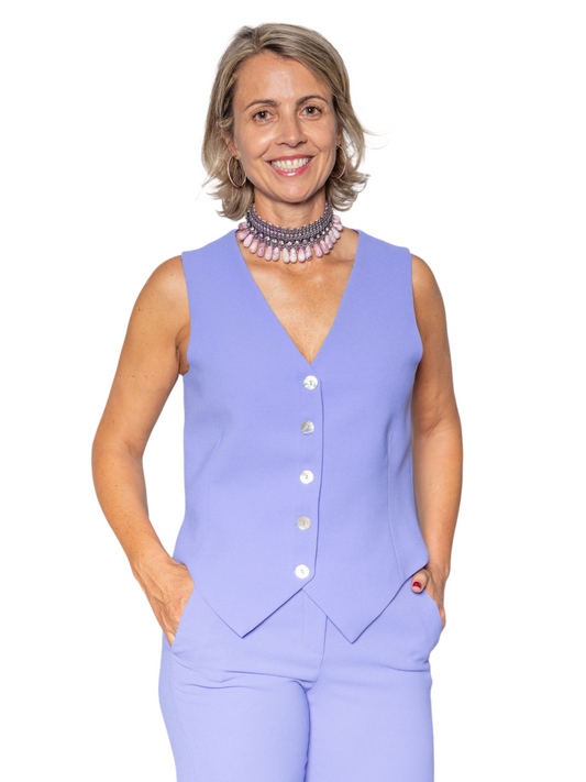 Chaleco Man Azul lavanda