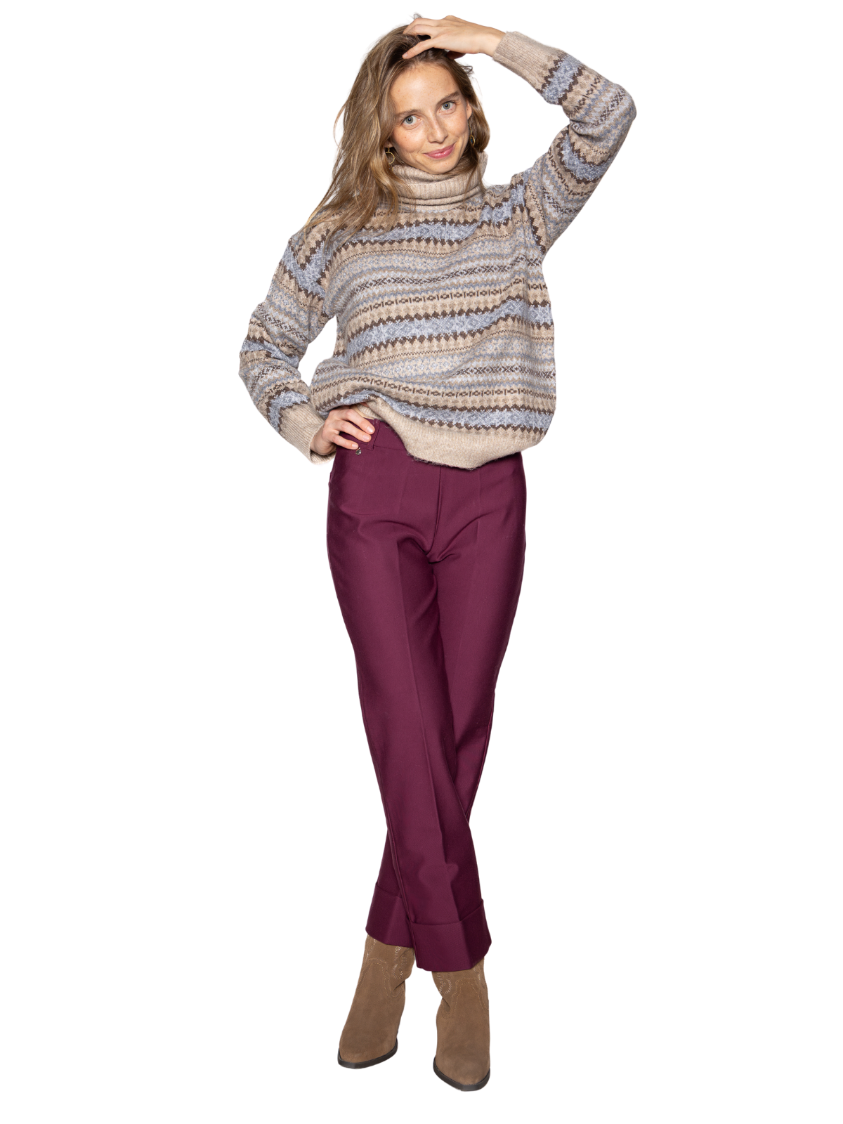 Pantalón Betty Granate