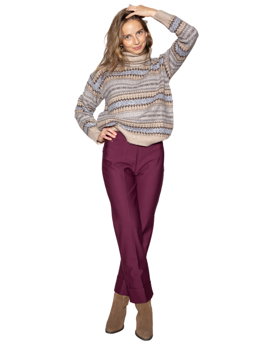 Pantalón Betty Granate