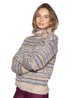 Jersey cuello vuelto grecas