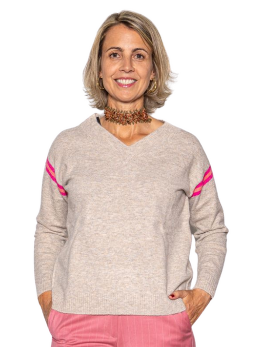 Jersey pico Beige