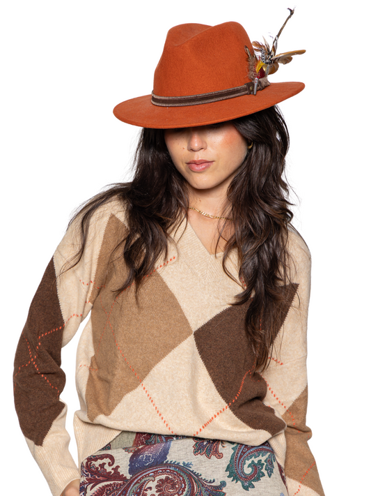 Jersey pico rombos Beige