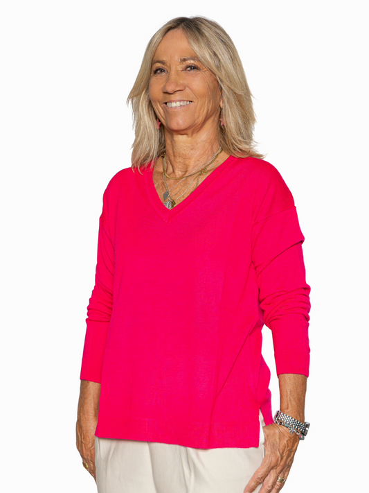 Jersey pico Fucsia