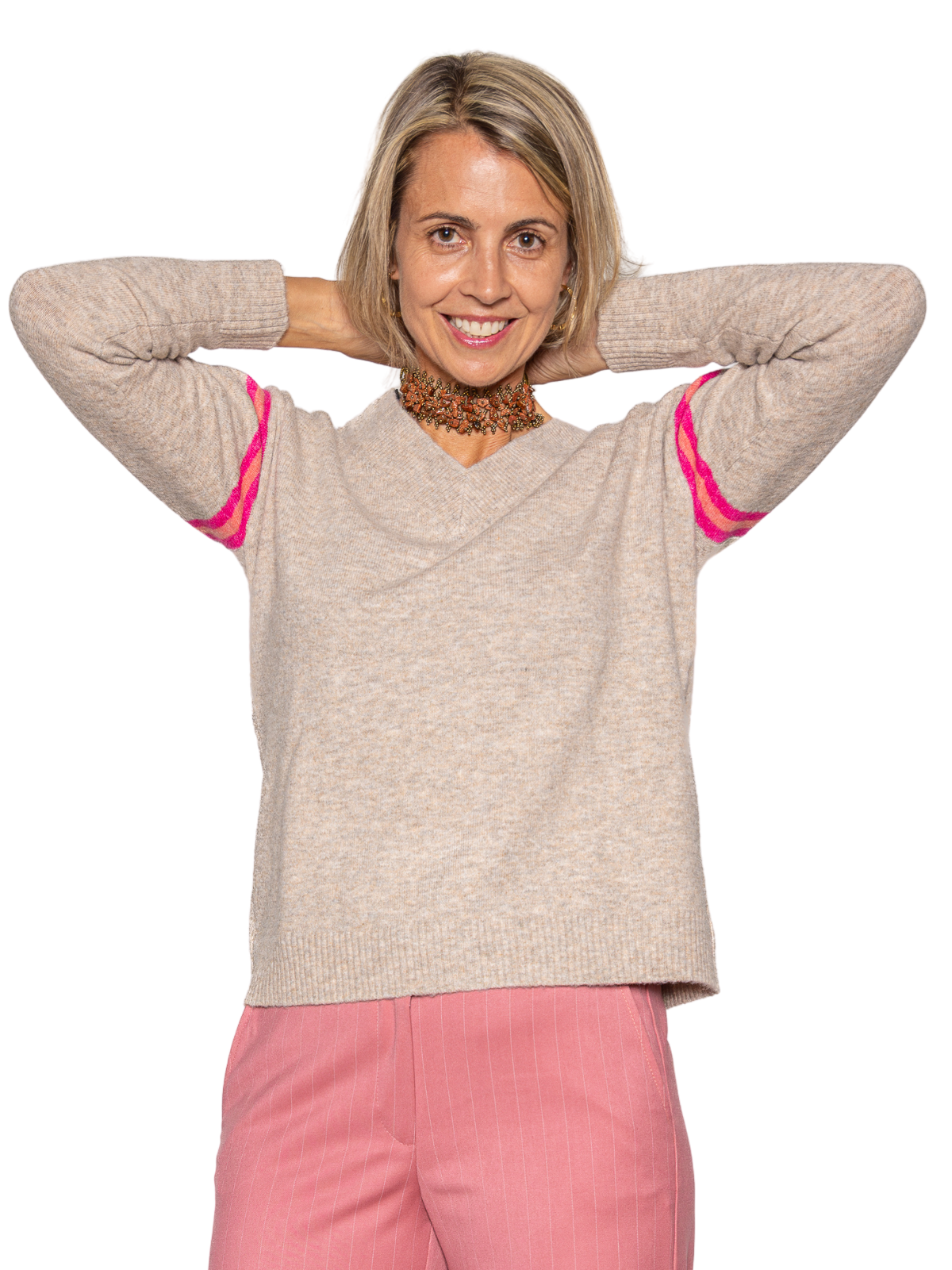 Jersey pico Beige