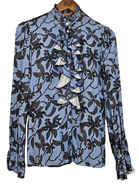 Camisa PRIDE Azul flores