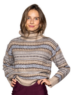 Jersey cuello vuelto grecas