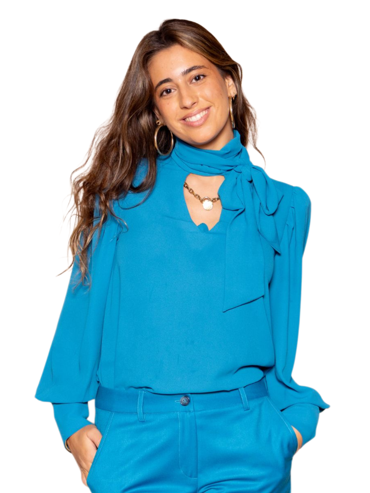 Camisa Lazo Azul pavo