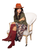 Falda Capa Paisley Beige