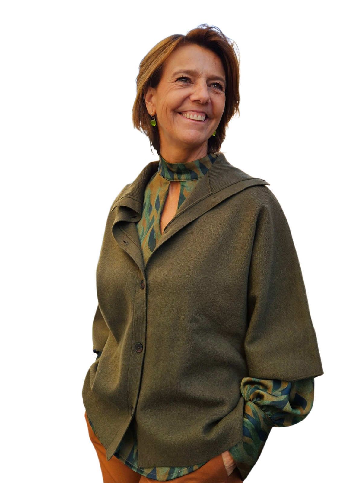 Cárdigan Capa Verde