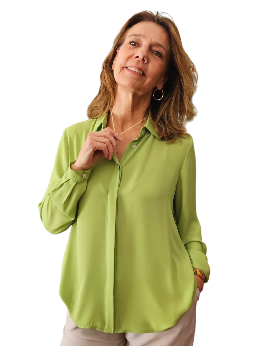 Camisa CANNES Verde oliva