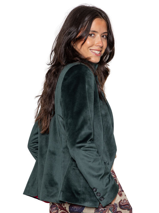 Blazer terciopelo Verde botella