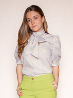 Camisa Blair Rayas pistacho