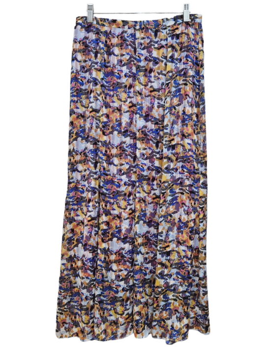 Falda PATO Godets lúrex azul y morado